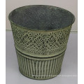 Vintage old flower bucket